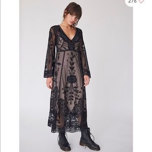 Free People Black Swan Maxi dress